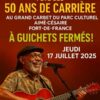 Kali fête ses 50 ans de carrière à guichets fermés au Grand Carbet de Fort-de-France.