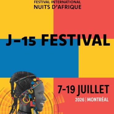 Affiche officielle du Festival International Nuits d’Afrique 2026 célébrant 40 ans de rythmes, de partage et de rencontres à Montréal du 7 au 19 juillet.